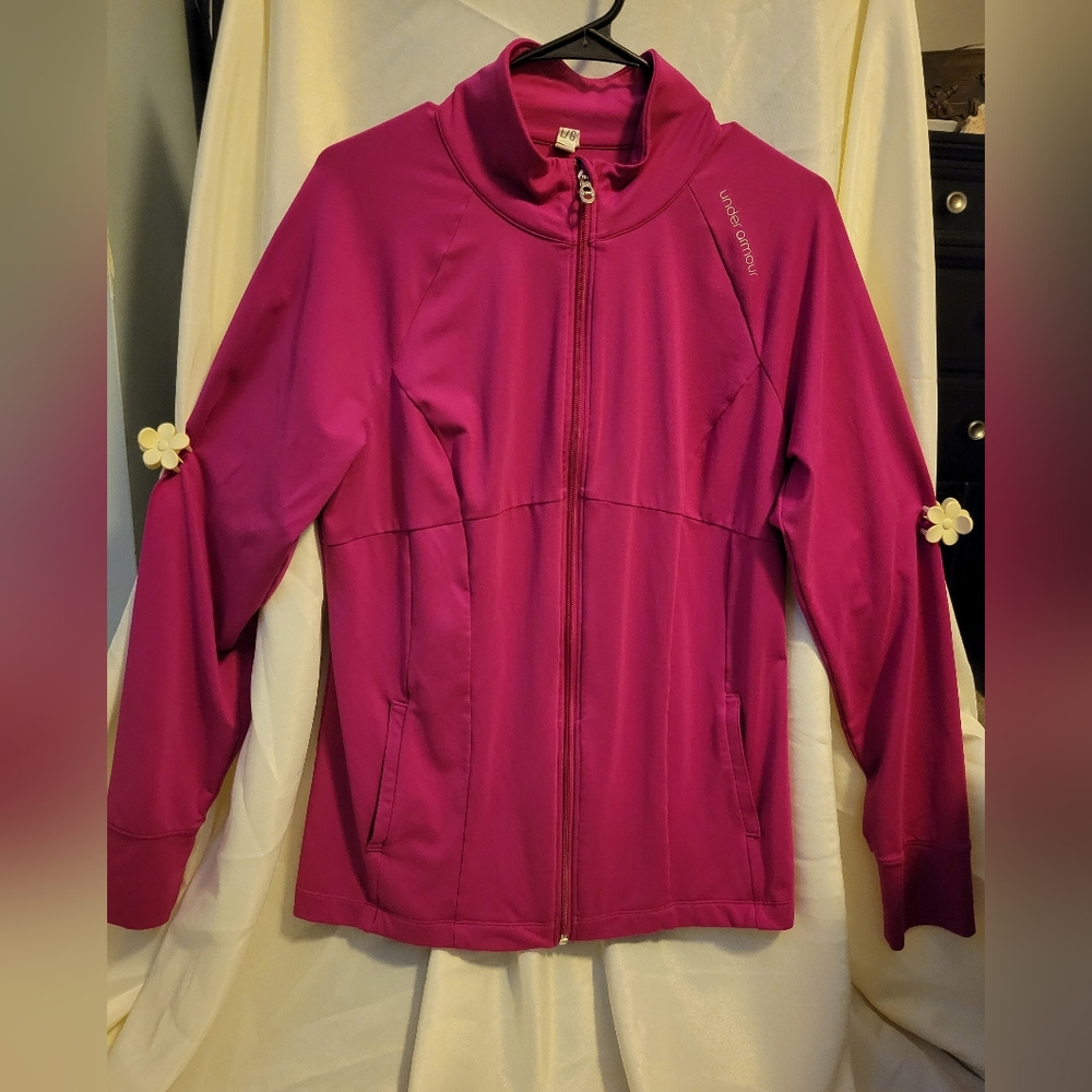 Under Armour Storm large semi-fitted jacket **rare** fuchsia